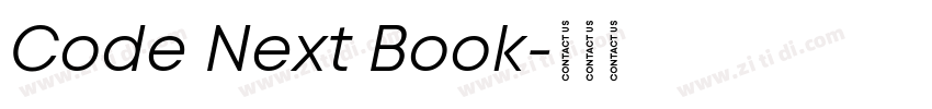 Code Next Book字体转换
